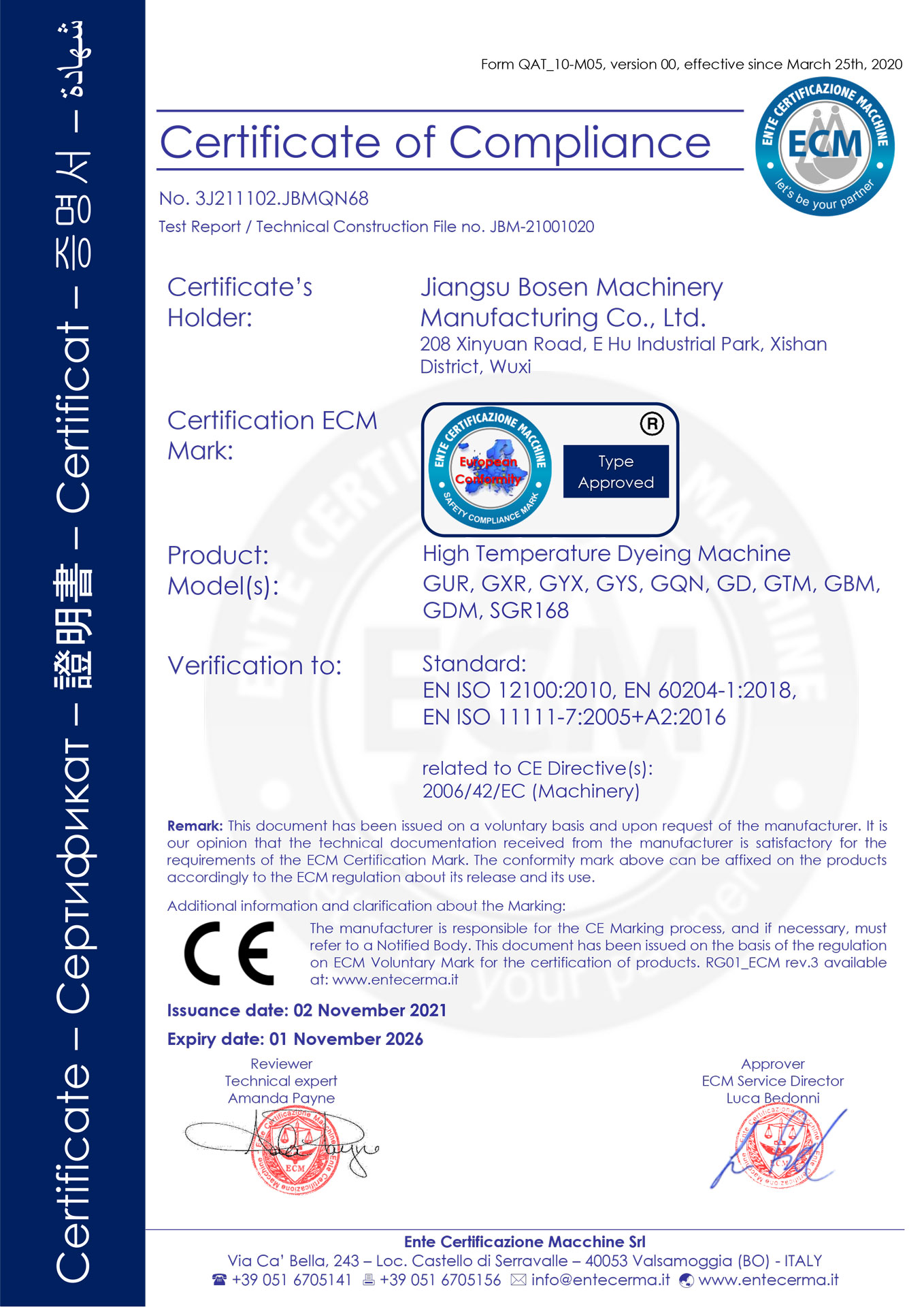 CE certification